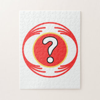 Funny image in the middle of a funny design jigsaw puzzle