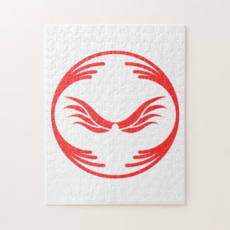 Funny image in the middle of a funny design jigsaw puzzle