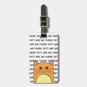 Funny Impatient Cat Luggage Tag