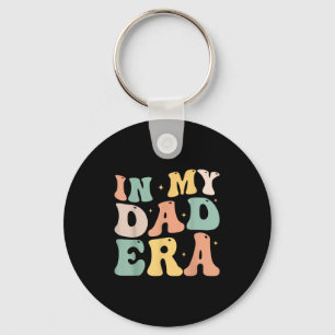 Funny In My Daddy Era Lover Groovy Retro Daddy Fat Keychain