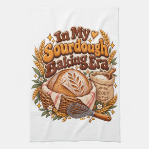 Funny In My Sourdough Baking Era Retro  Kitchen Towel