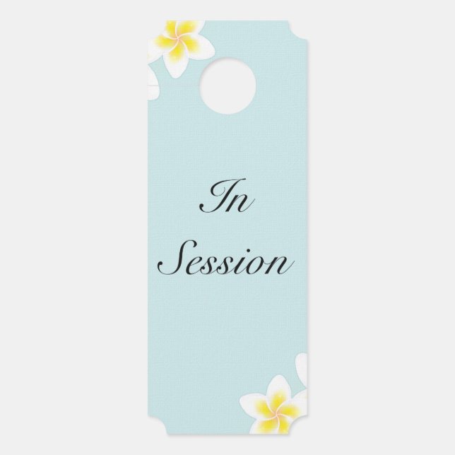 Funny In Session Therapist Affichette de porte (Devant)