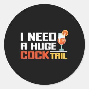Funny Inappropriate Christmas Girls Trips Parties Classic Round Sticker