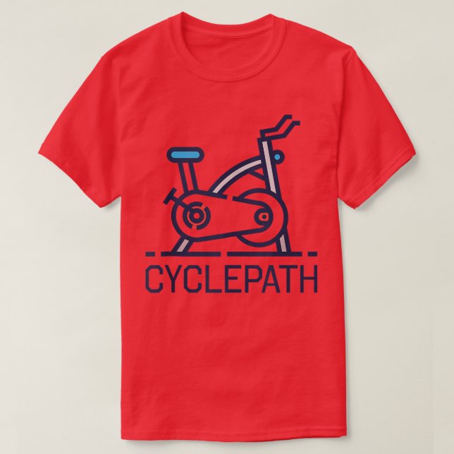 Funny Indoor Cycling Spinning Class Cyclepath  T-Shirt (Design Front)