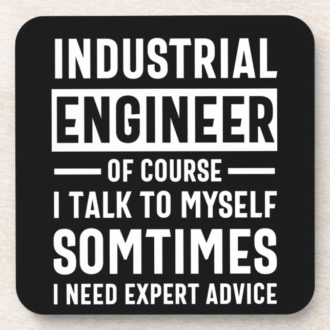 Funny Industrial  Engineer Gift Coaster (Front)