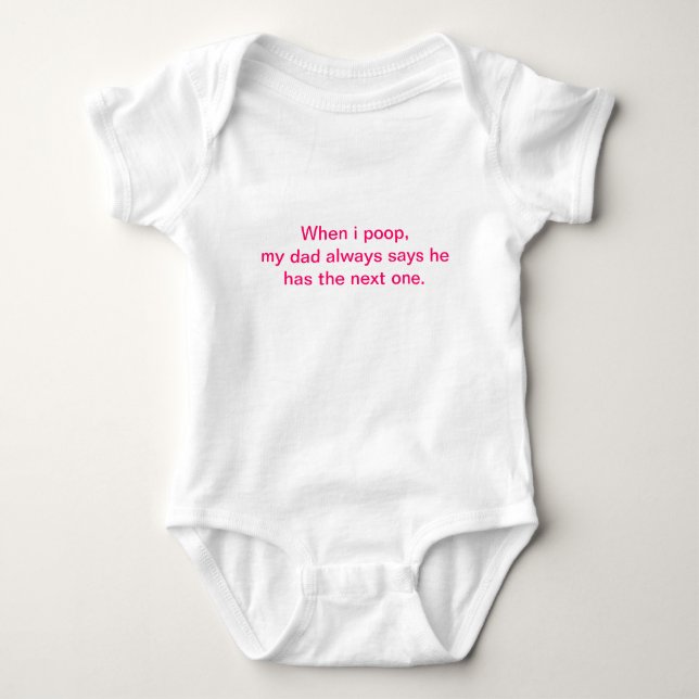 Funny infant onsie baby bodysuit (Front)