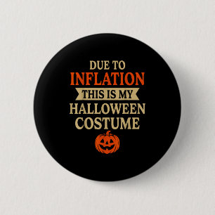 Funny Inflation Halloween Costume Couple Matching 2 Inch Round Button