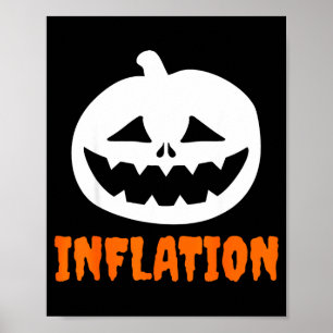 Funny Inflation Halloween Costume Couple Matching  Poster