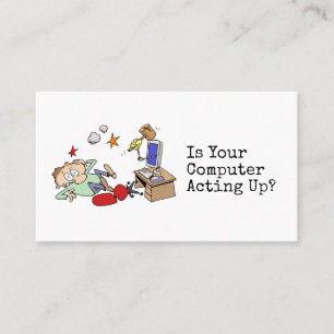 Funny Informal Computer Specialist Business Card