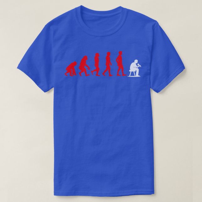 Funny Ink Tattoo Artist Evolution Tattooist Tattoo T-Shirt (Design Front)