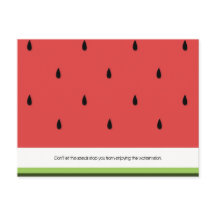 Funny & Inspirational Watermelon Postcard