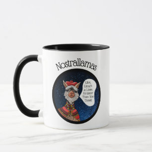 Funny & Inspiring Nostrallamas   Llama Nostradamus Mug