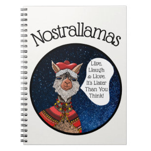 Funny & Inspiring Nostrallamas Llama Nostradamus Notebook
