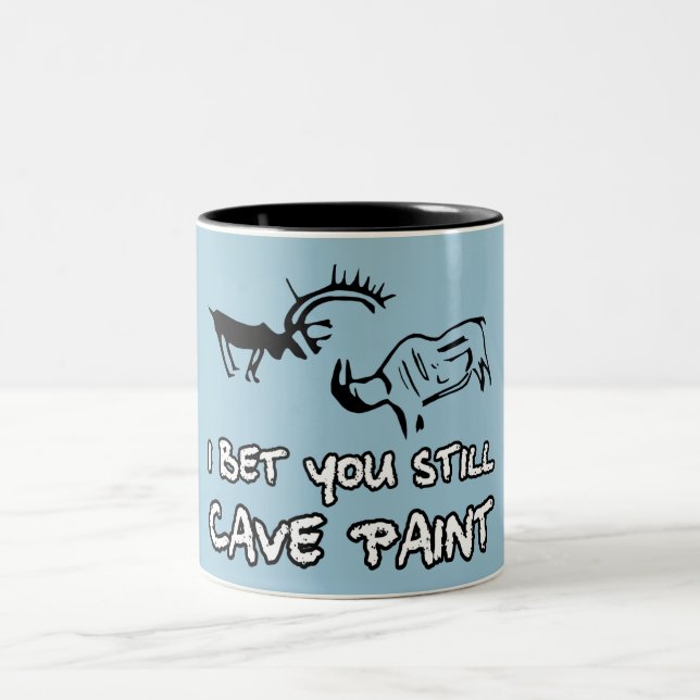 Funny insult Two-Tone coffee mug (Center)