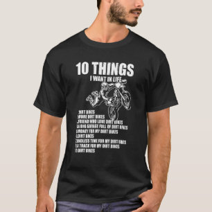 Funny Interesting Bikes Types Lists Motorcycling E T-Shirt