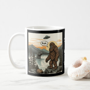 Funny Introvert Bigfoot Sasquatch Loch Ness Retro Coffee Mug