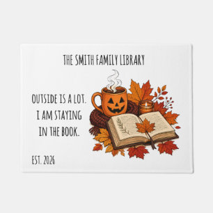 Funny Introvert Custom Welcome Mat Autumn Doormat