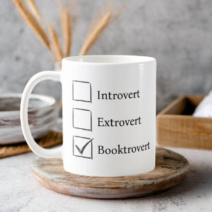 Funny Introvert Extrovert Booktrovert Coffee Mug