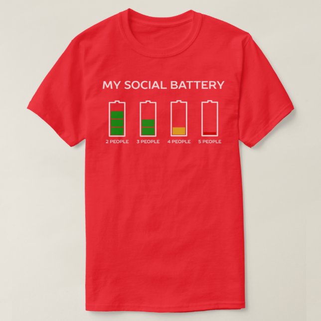 Funny Introvert Humour TShirt (Design Front)