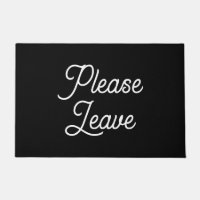 Funny Introvert "Please Leave" Quote Simple
