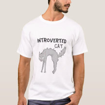Funny introverted cat T-shirt