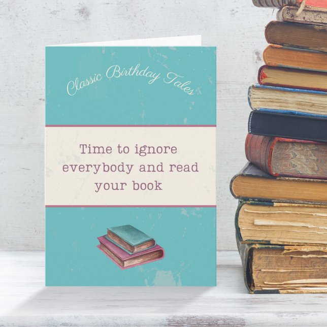 Funny introverti livre amoureux carte d'anniversai (Créateur téléchargé)