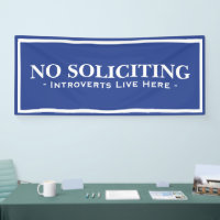 Funny Introverts Live Here No Soliciting