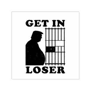 Funny Invitation Loser Trump for Prison Flat Card Self-inking Stamp