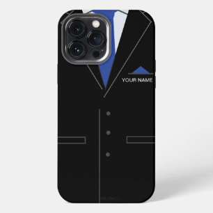 Funny iPhone Case Personalized Name Business Suit