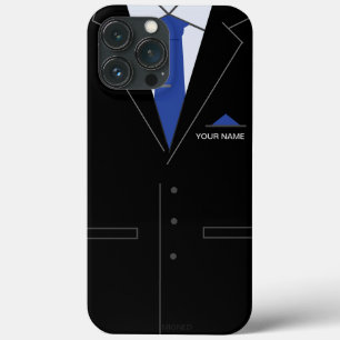 Funny iPhone Case Personalized Name Business Suit