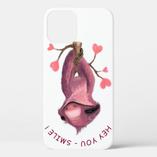 Funny iPhone Case Playful Sloth Smile Custom Text
