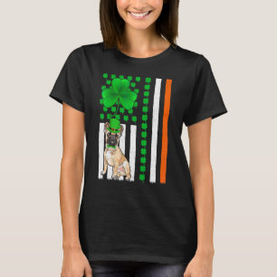 Funny Irish American Flag French Bulldog St Patric T-Shirt