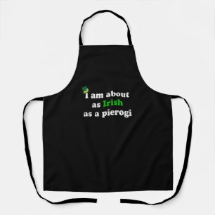 Funny Irish as a Pierogi Ireland Polish Poland Foo Apron