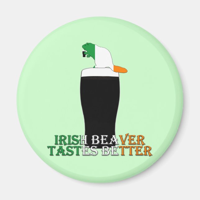 Funny Irish beaver Magnet (Front)