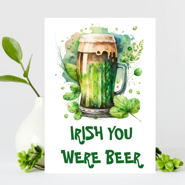 Funny Irish Beer Pun St Patrick’s Day Announcement (Creator Uploaded)
