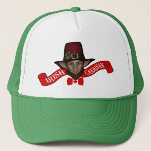Funny Irish Canadian St Patrick's day Trucker Hat