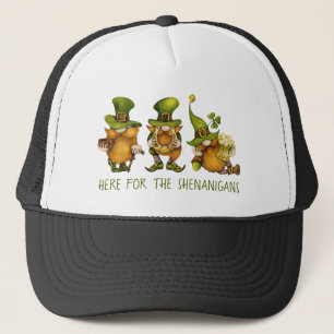 Funny Irish Gnomes Custom St Patrick's Day Trucker Hat