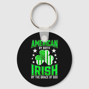 Funny Irish Pride St Patrick's Day Celtic Green Sh Keychain