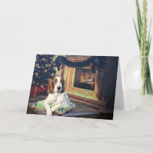 Funny Irish Red and White Setter Carte de vacances