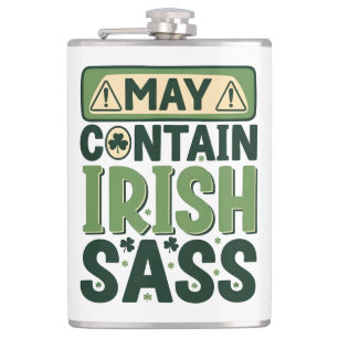 Funny Irish Sass - Sarcastic Irish Pride Hip Flask