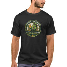 Funny Irish Shamrock Beer Logo – Vintage St Patric