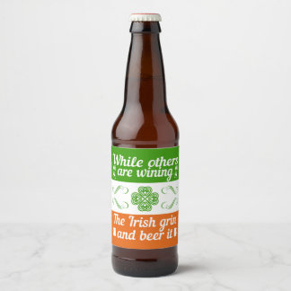 Funny Irish St. Patrick's Day Bière Étiquette