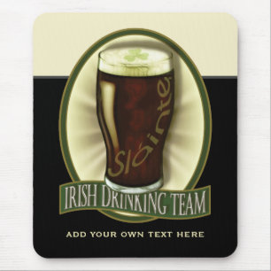 Funny Irish Stout Personalized Mouse Pad