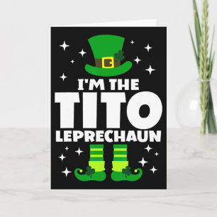 Funny Irish Tito Leprechaun Happy St Patricks Day  Card