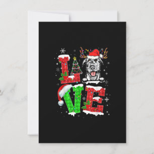 Funny Irish Wolfhound Dog Tree Christmas Lights Xm Invitation