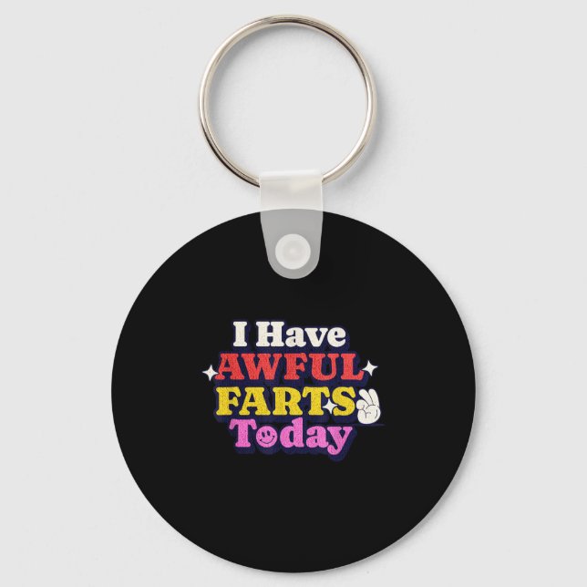 Funny Ironic Sarcastic Sayings Cynical Unique Tees Keychain (Front)