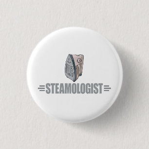 Funny Ironing 1 Inch Round Button