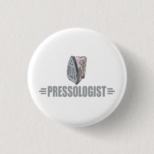 Funny Ironing 1 Inch Round Button