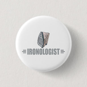 Funny Ironing 1 Inch Round Button