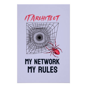 Funny IT Network Admin Humour Gift Poster